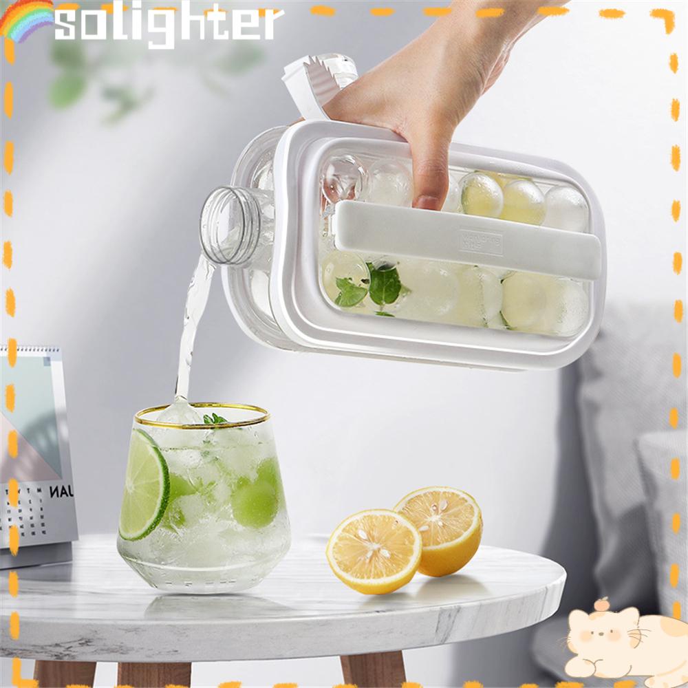 Solighter Ice Ball Maker Kettle Kitchen Tools Aksesoris DIY Untuk Whiskey Cocktail Cubic Makers Nampan Jelly Pembuat Cetakan Coklat Polar Ice Tray