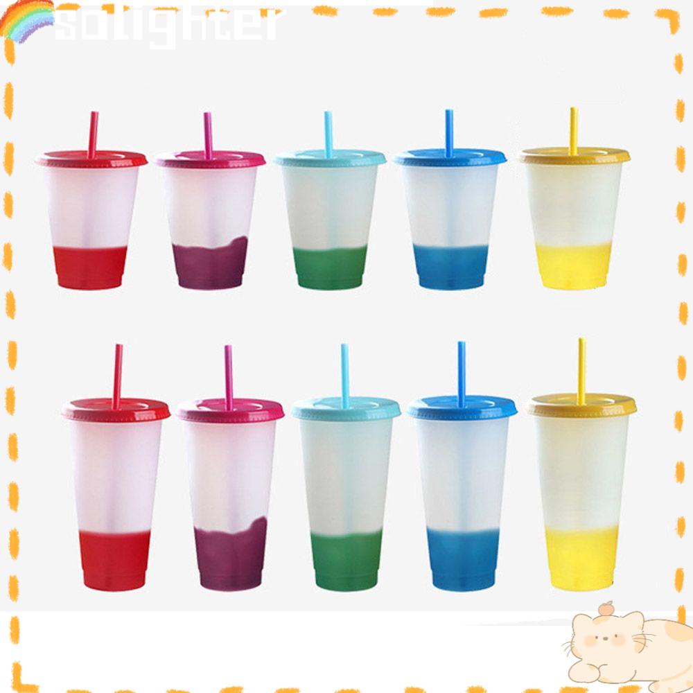 Solighter Drink Ware Fashion Gelas Plastik Suhu Portable