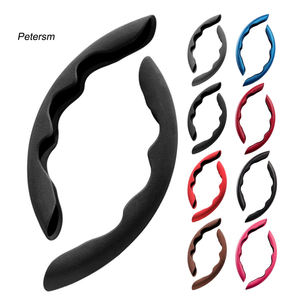 Pp 1set Sarung Setir Nyaman Pelindung Untuk Kendaraan Touch Halus Penutup Setir Mobil Bernapas