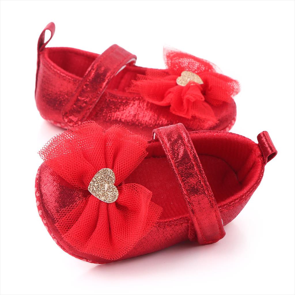 Sepatu Bayi Prewalker Perempuan 0-12 Bulan Baby Shoes Shoe Cewek 0-12 month murah B04 Heart Tutu