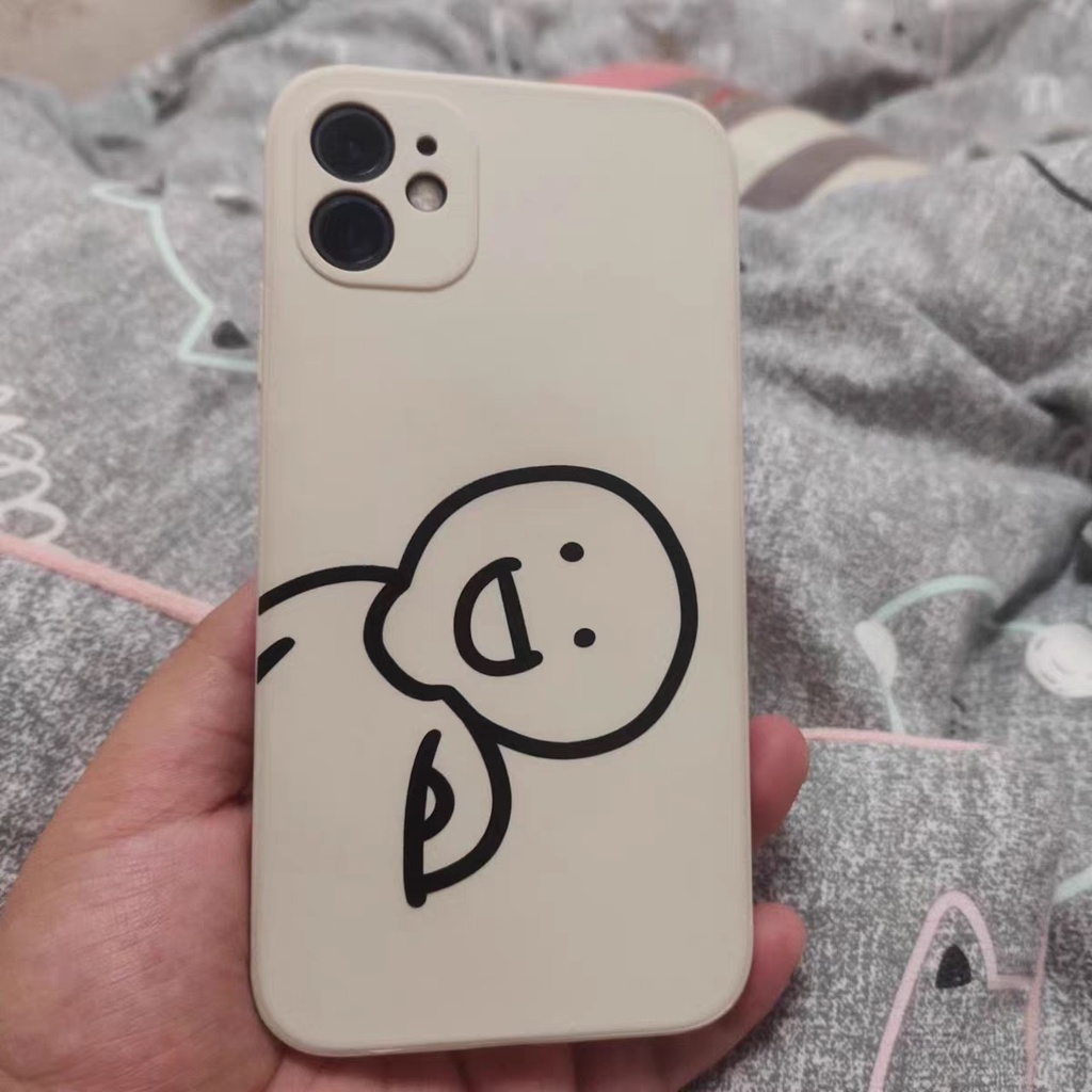 IPHONE Ins Matchman Pola Cocok Untuk Iphone14 14pro 14plus 13 13pro 13prm iPhone12 7Plus 8Plus Xr XS 13 Pro Max Empat Sudut Casing Ponsel Tahan Guncangan