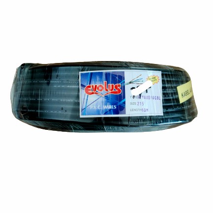 KABEL LISTRIK EVOLUS NYYHYO 2x1,5mm/KABEL EVOLUS SERABUT 2x1,5mm - Hitam