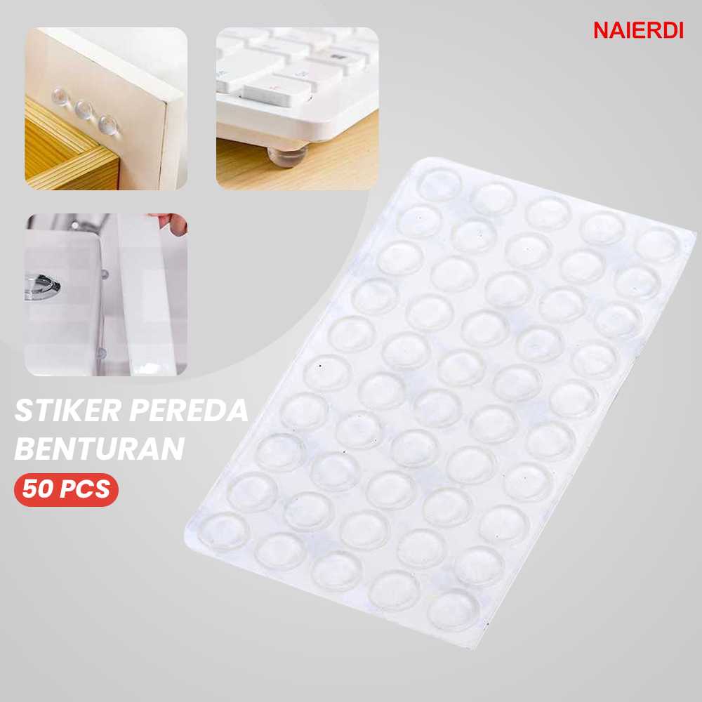 (BISA COD) FTIHSHP NAIERDI Stiker Pereda Benturan Bumper Hemispherical 50 PCS - FZL10