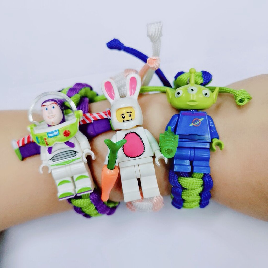 Buzz Lightyear Gelang Blok Action Figure Marvel Avengers Pasangan Sahabat Lego Gelang Blok Bangunan Mainan Untuk Hadiah Chidlren