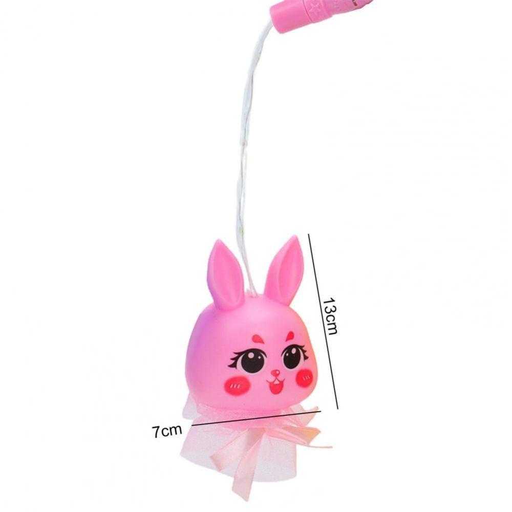 [Elegan] Luminous Lantern Mainan Alat Peraga Acara Masa Kecil Klasik Hiburan Hadiah Dekorasi Rumah Alat Hiburan Lentera Portabel Warna-Warni Flash Mainan Luminous Rabbit Lantern
