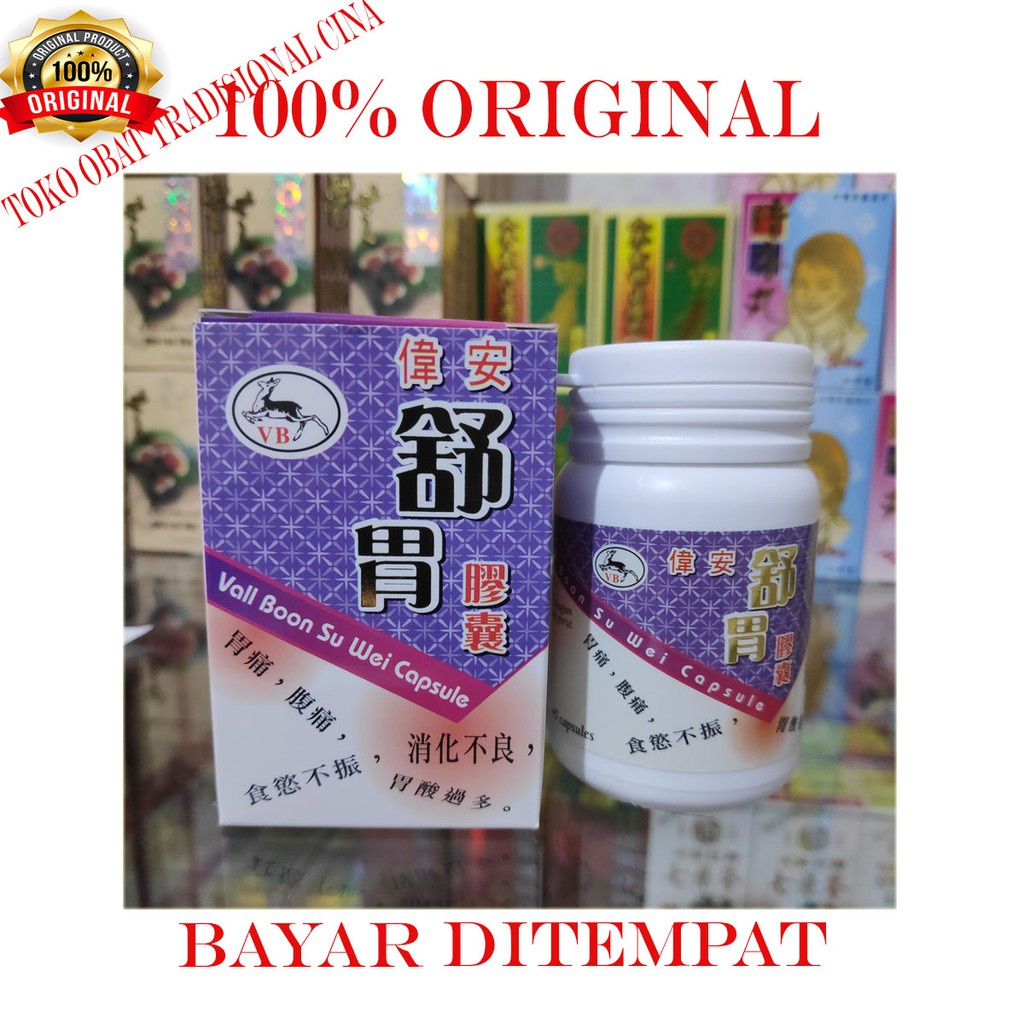 VALL BOON SU WEI CAPSULE obat pencernaan maag kronis gastritis asam lambung ampuh
