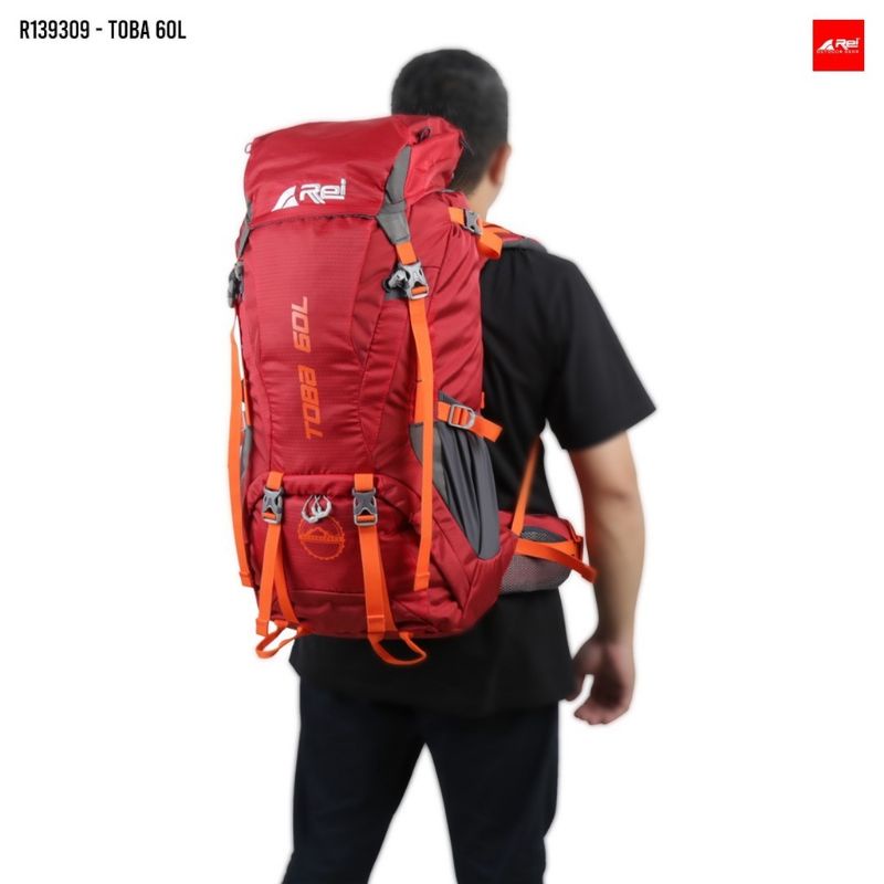 Tas Gunung Arei Toba 60 Liter Murah Original - Keril Rei 60 Ltr - Tas Carrier Rei Toba 60 L - Rei 60