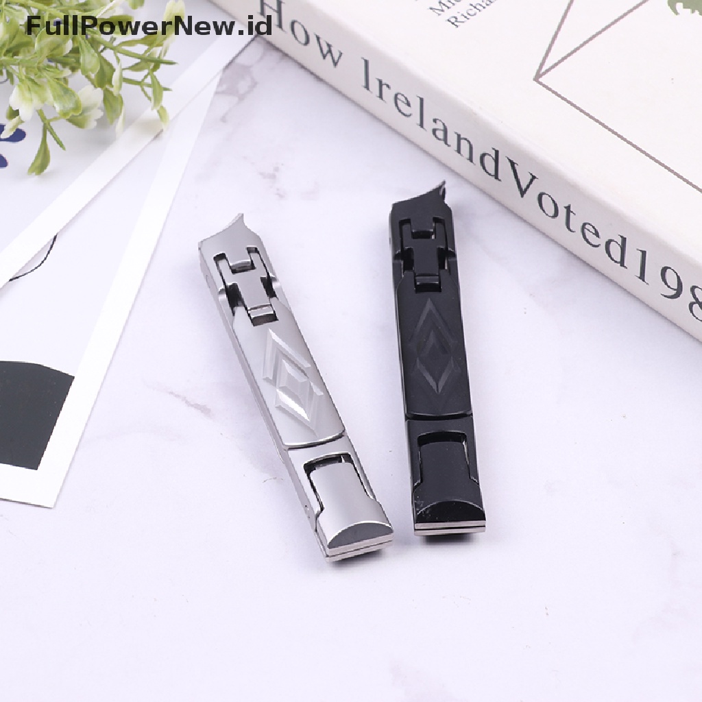 Power 1Pc Gunting Kuku Kaki Tangan Lipat Stainless Steel Pemotong Gunting Kuku ID