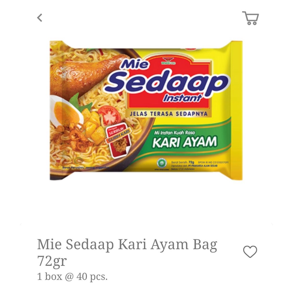 

MIE SEDAAP KARI AYAM