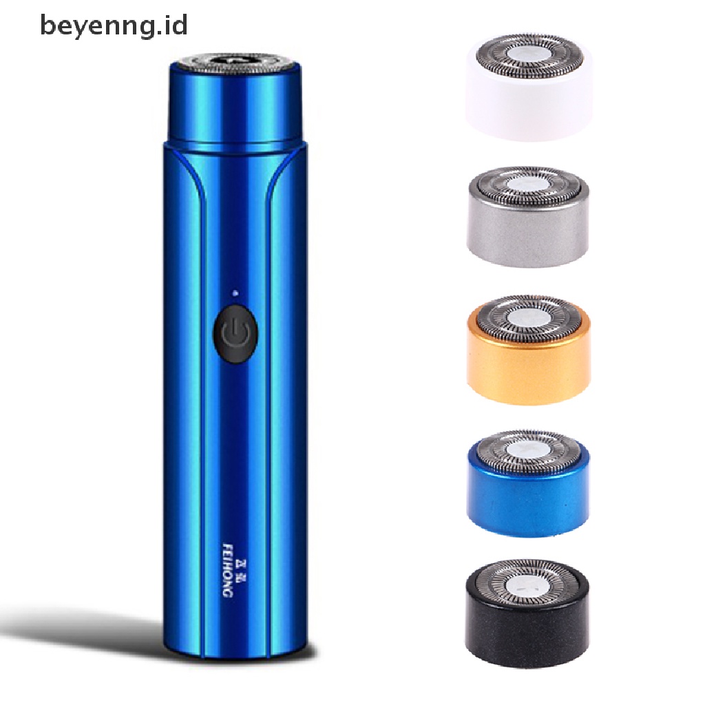Beyen 1Pcs Alat Cukur Pria Elektrik Mini Portabel Jenggot Trimmer Blade Pengganti Kepala ID