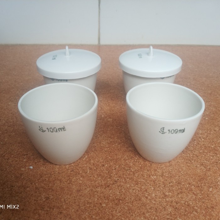

Porcelain Ceramic Crucible 100mL Keramik Porselin Chemical Laboratory