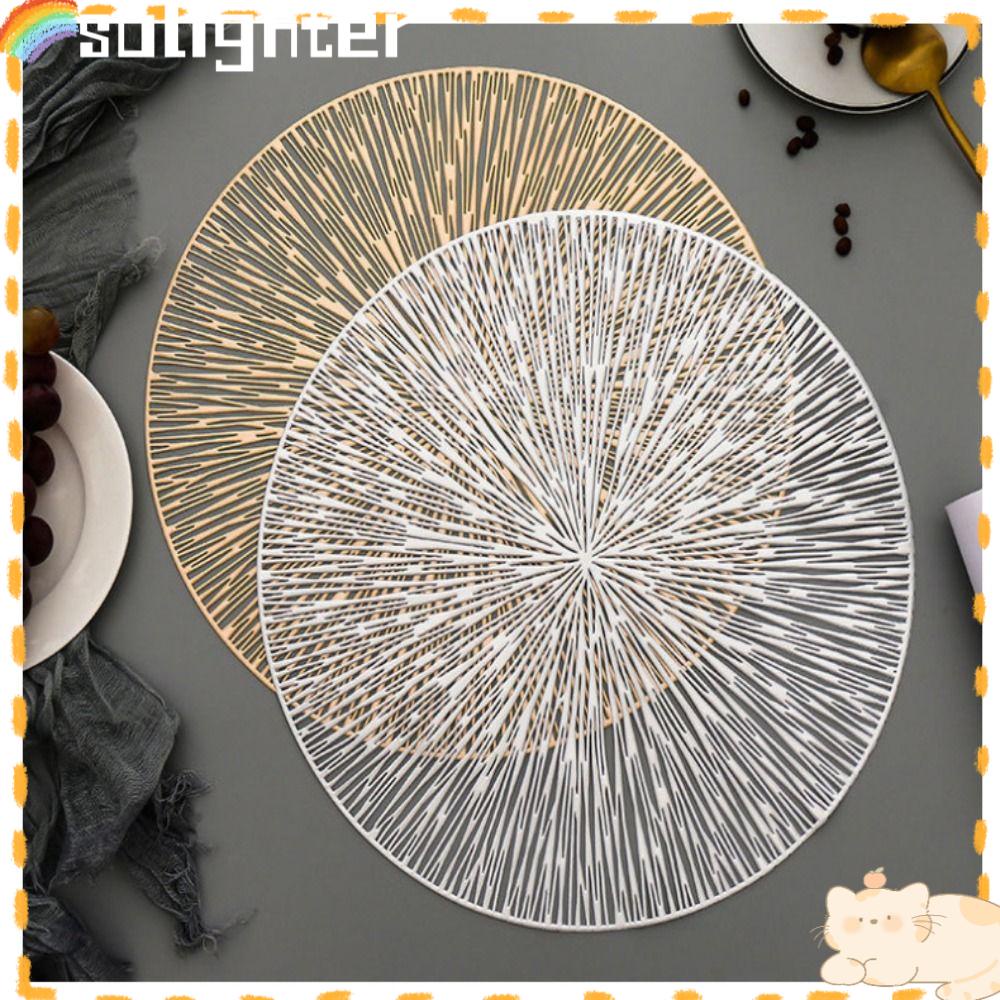 Solighter Tatakan Dapur Rumah Tangga Non-slip Round Hangable Tablemat