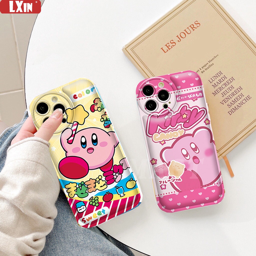 Soft Case VIVO Y02 Y16 Y22 Y35 Y21 Y21S Y21T Y33T Y33S Y17 Y15 Y12 Y11 Y20 Y20S Y12S Y12A Y91C Y1S Y95 Y93 Y50 Y30i Y15S Y15A Kartun Lucu Kirby Bantal Angin Fasion TPU Phone Cover