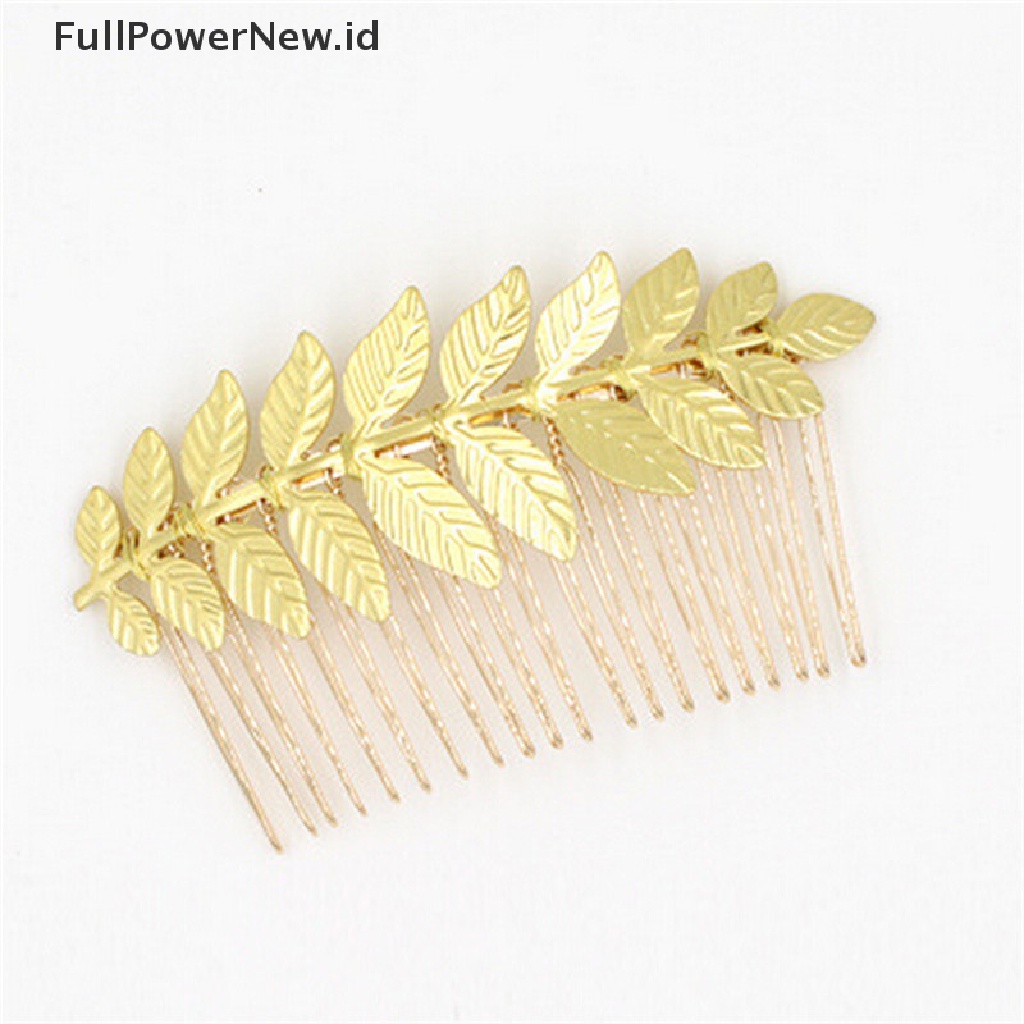 Power Hot Baru Wanita Lady Rambut Klip Sisir Rambut Jepit Rambut Paduan Daun Elegan Ikat Kepala ID