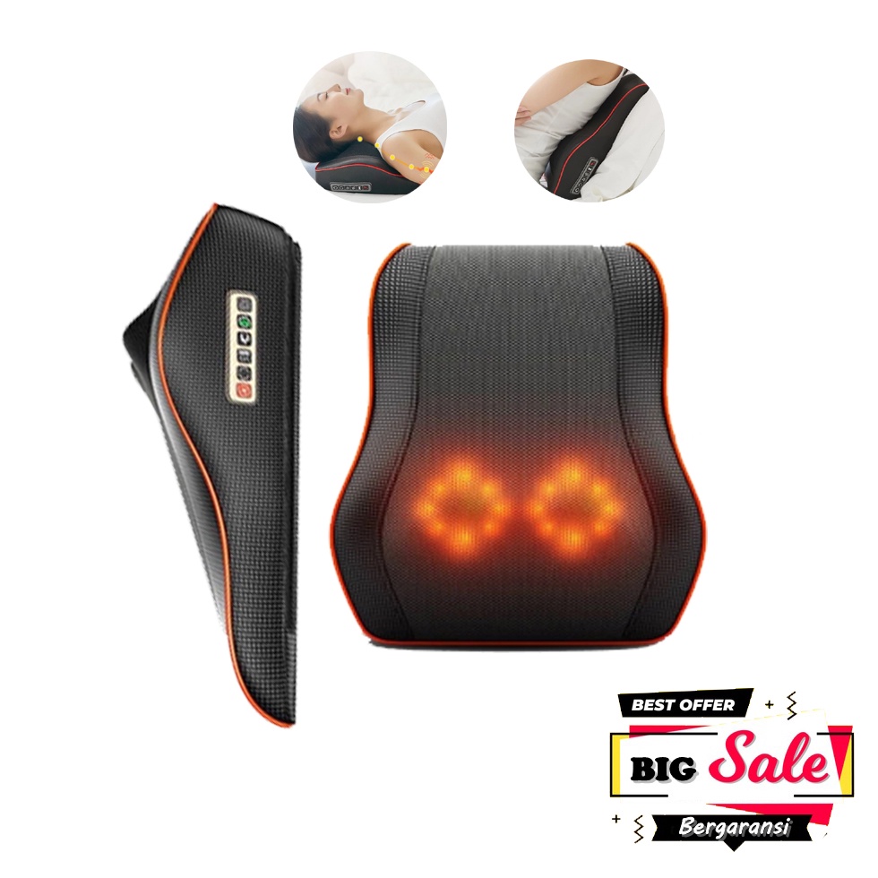 Alat Pemijat Elektrik / Alat Pijat Bantal / Bantal Pijat Elektrik / Pijat Punggung / Pijat Bahu / Al