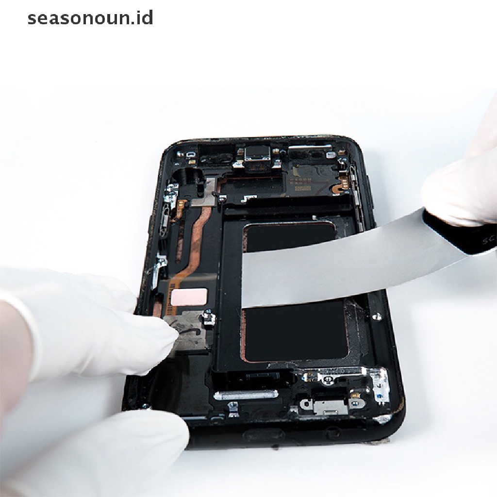 Seasonoun Curved Screen Bongkar Pasang Piece Tool Ultra Tipis Pry Spudger Bongkar Pasang Kartu Opening Pry Tools Flexible Stainless Steel Pry Spudger Tools.