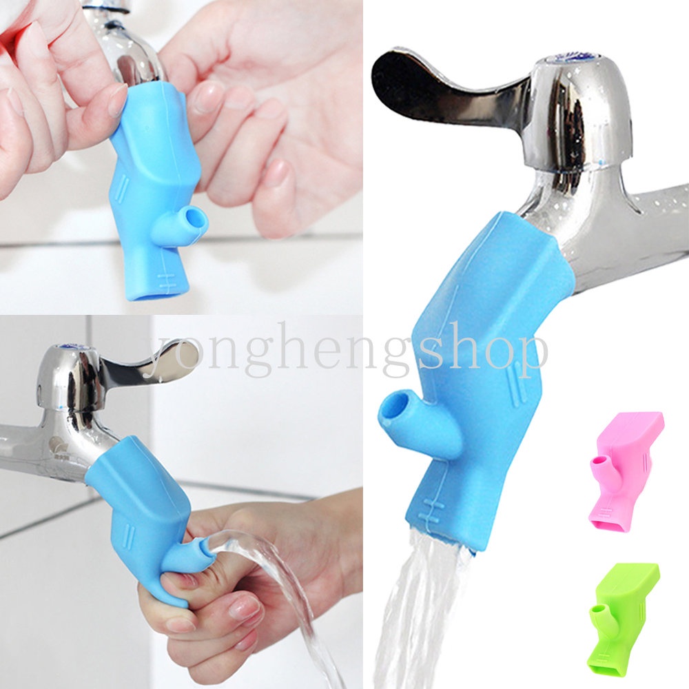 Adjustable Silicone Faucet Extender Water Tap Extension Washing Nozzle Extender Untuk Keran Wastafel Kamar Mandi Anti Percikan Air Panduan Untuk Cuci Tangan Anak