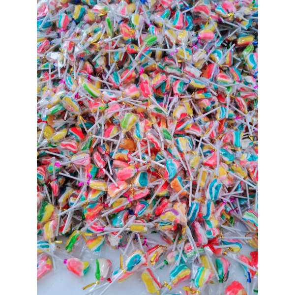 

PAKET PERMEN LOLLIPOP KAKI PREMIUM ISI 300PCS BY PABRIK PERMEN MALANG (DAFFA LOLLIPOP)