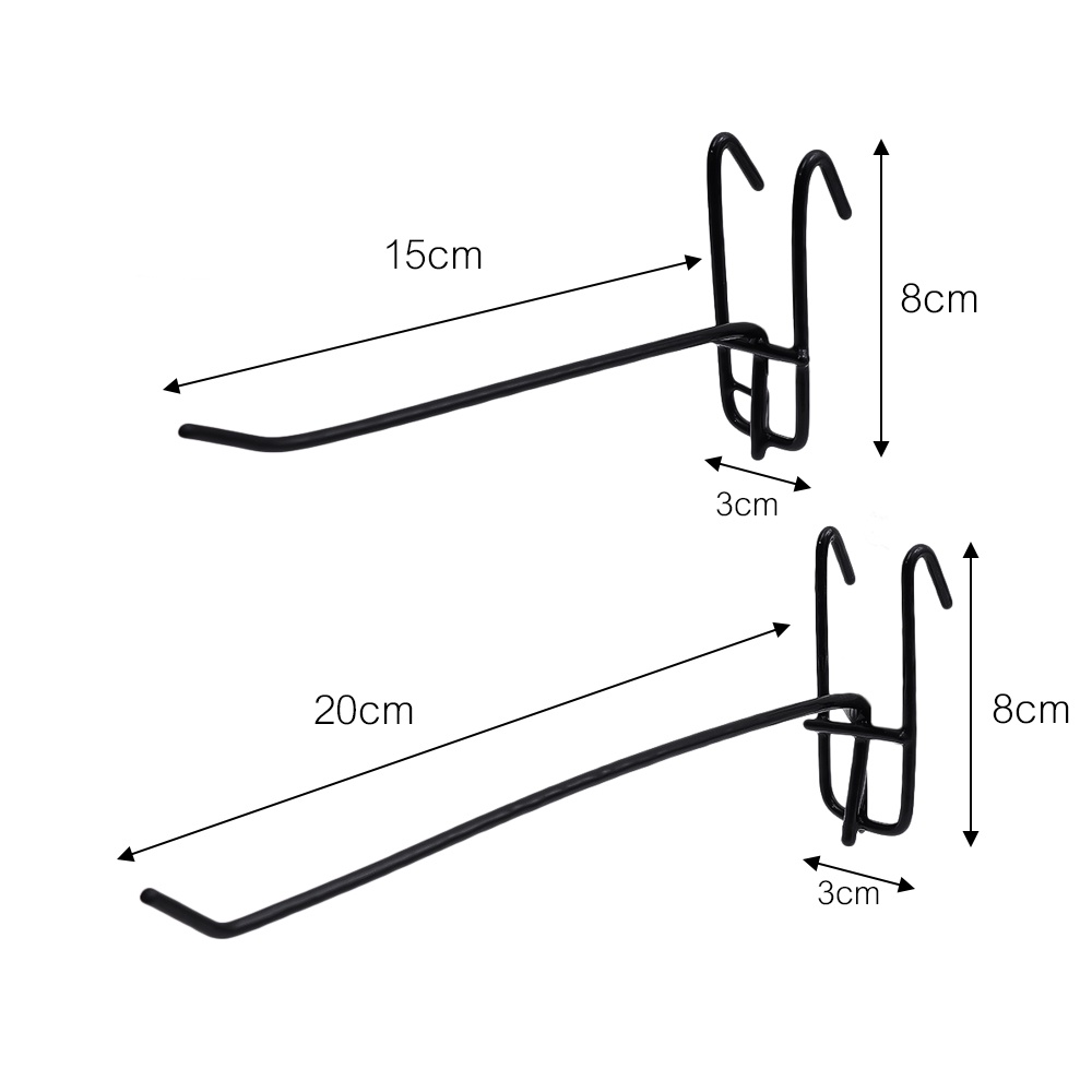 [Harga Grosir] Hook Rak Jaring Supermarket/Gantungan Tas Makanan Jaring/Rak Kait Kawat Kaki/Organizer Supermarket Rumah Untuk Perhiasan &amp; Hardware