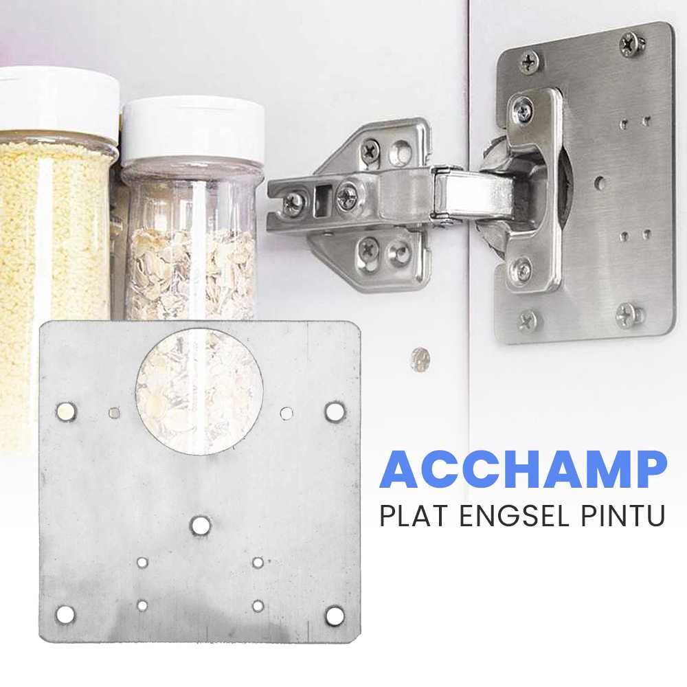 (BISA COD) FTIHSHP ACCHAMP Plat Engsel Pintu Repair Cabinet Furniture Drawer Door - CD302