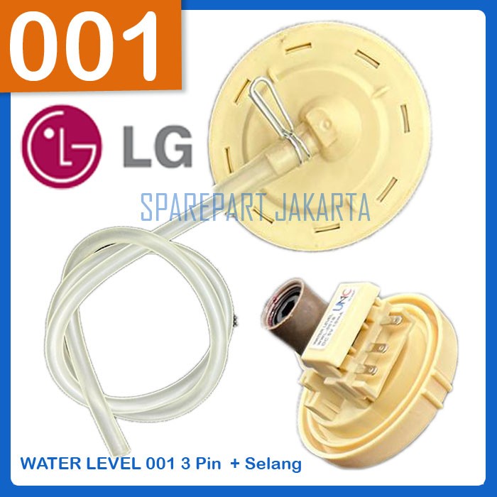 Water level mesin cuci LG original 3 pin + selang WWL-001+WWL-100
