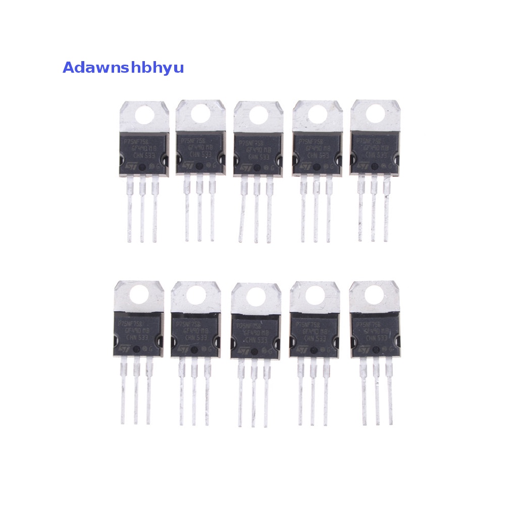 Transistor Adhyu 10PCS P75NF75 P75N75 STP75NF75 TO-220 Asli ID