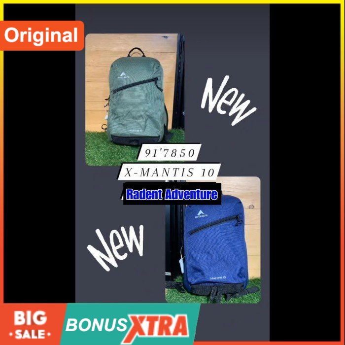 Tas Ransel EIGER1989 X MANTIS 10 Bag 91000 7850 Original Cowok Bandung