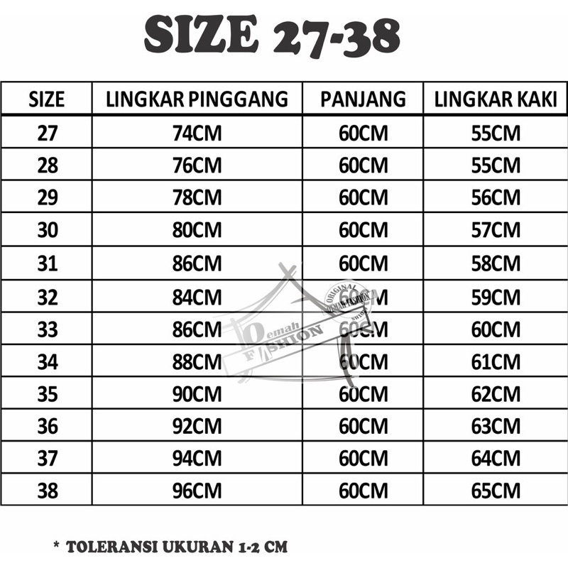 27-38 CELANA CARGO PDL PENDEK|CELANA GUNUNG BAWAH LUTUT