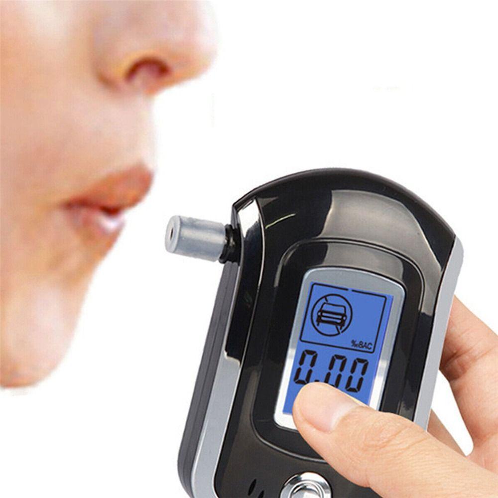 POPULAR Alkohol Analyzer Portable Breath Police Breathalyzer/Alat Ukur Napas Polisi