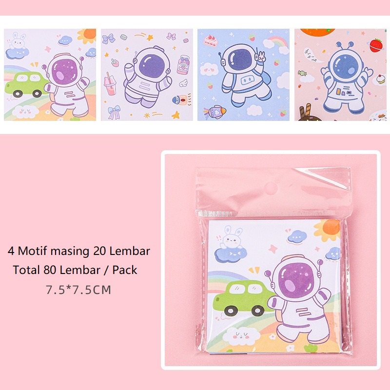 80 Lembar Kertas Memo Sticky Notes OSM-ST0267