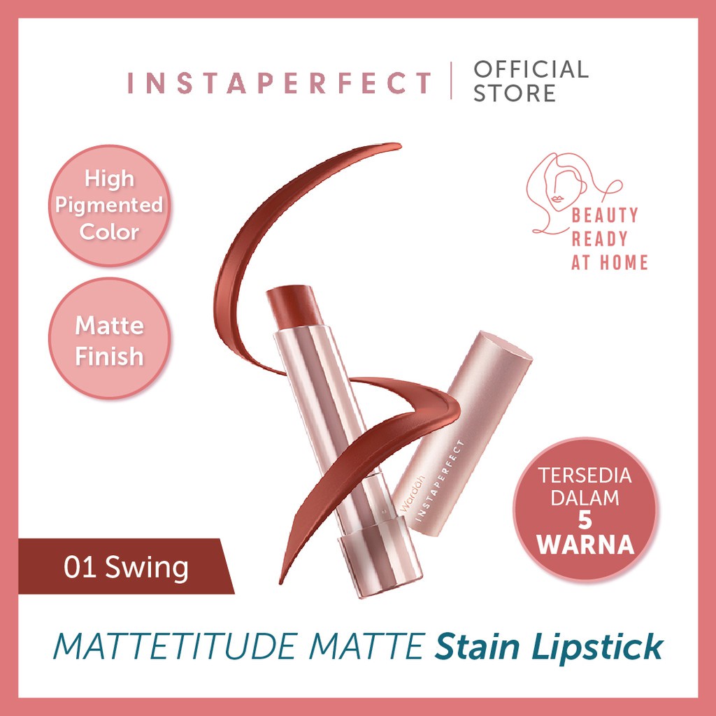 Wardah Instaperfect MATTETITUDE Matte Stain Lipstick 3.5 g - Lipstick