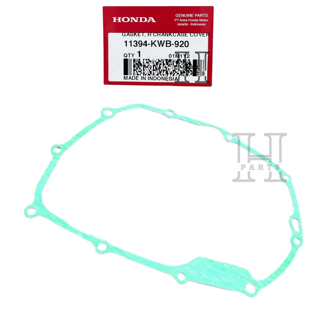 PAKING BAK KOPLING GASKET R CRANKCASE COVER BLADE REVO 110 FIT FI 11394-KWB-920 ASLI ORIGINAL AHM HGP