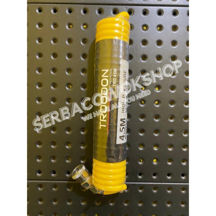 Selang Angin Recoil Kuning 4.5 M Recoil Hose Garden Selang Kompresor