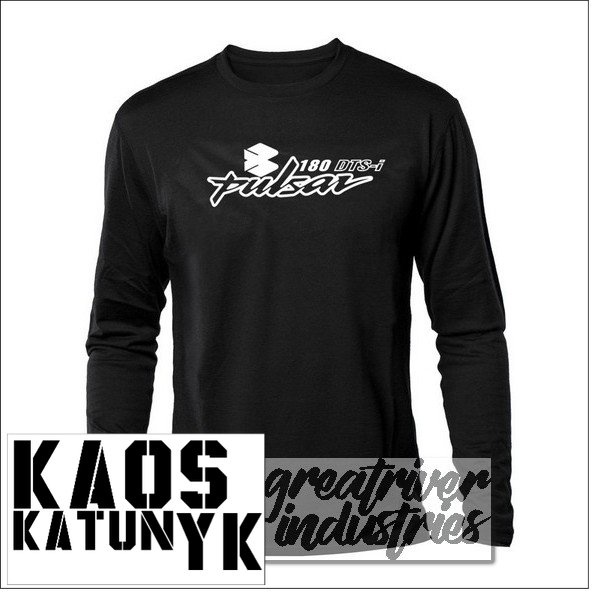 kaos distro pulsar tulis lengan panjang cotton