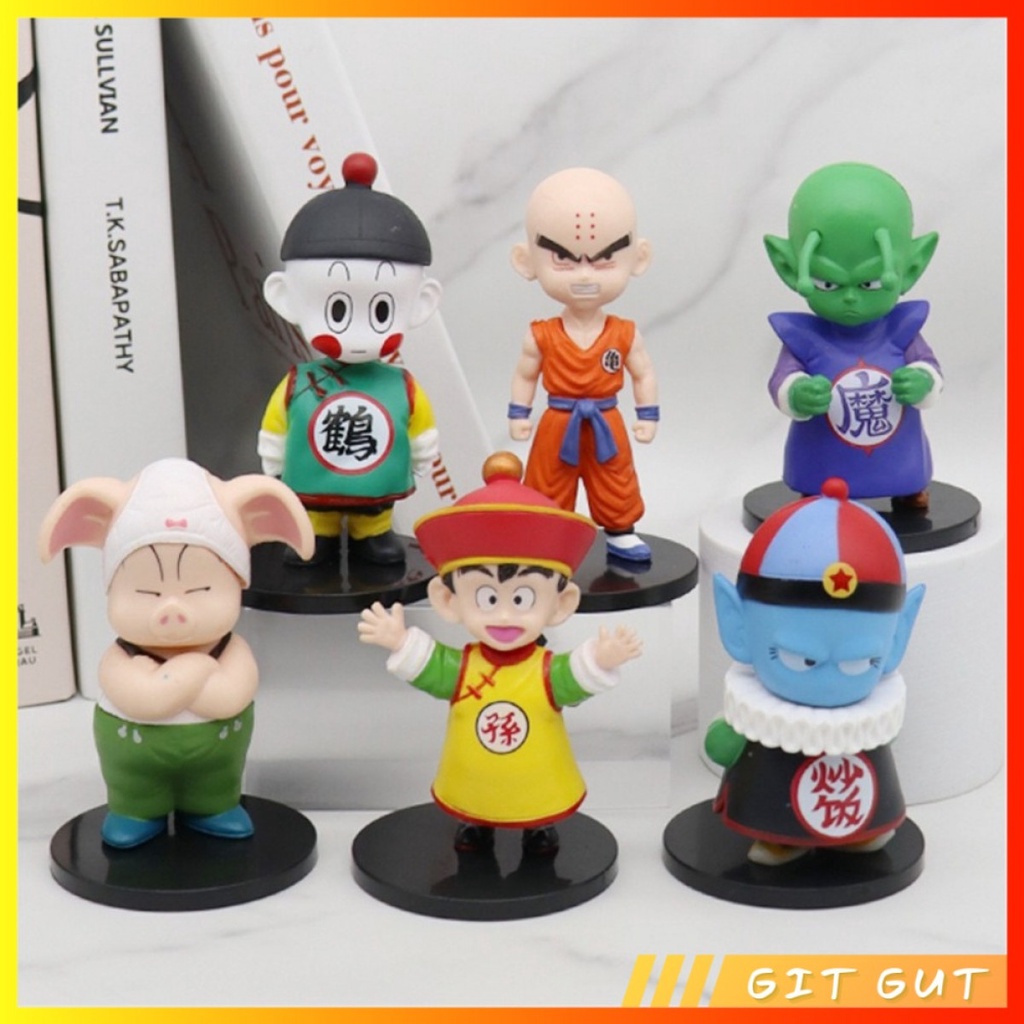 Action Figure Set 6 pcs Dragon Ball Z Kuririn Son Gohan Childhood