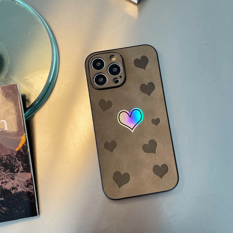 Nice Shine Laser Love Hard Case HP iP iPhone 14 + Plus 11 12 13 Pro Max X XR XS Max FTD Casing Apple