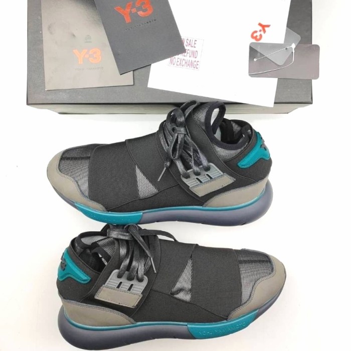 Sepatu Sneakers Adidas Y3 Qasa Yohji Yamamoto Black Charcoal