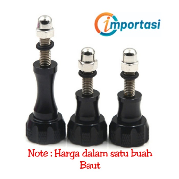 Baut Almununium Gopro Insta360 Osmo Bolt Thumb Screw M5 Panjang Pendek