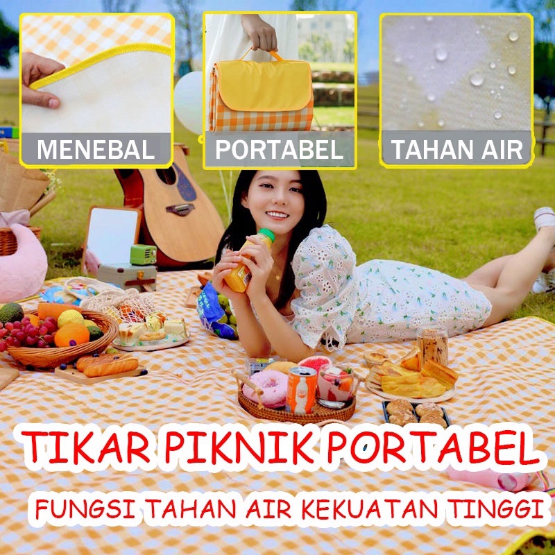 TOMUMUDA Matras Piknik Tikar Piknik Matras Kasur Lipat Matras Camping Picnic Mat