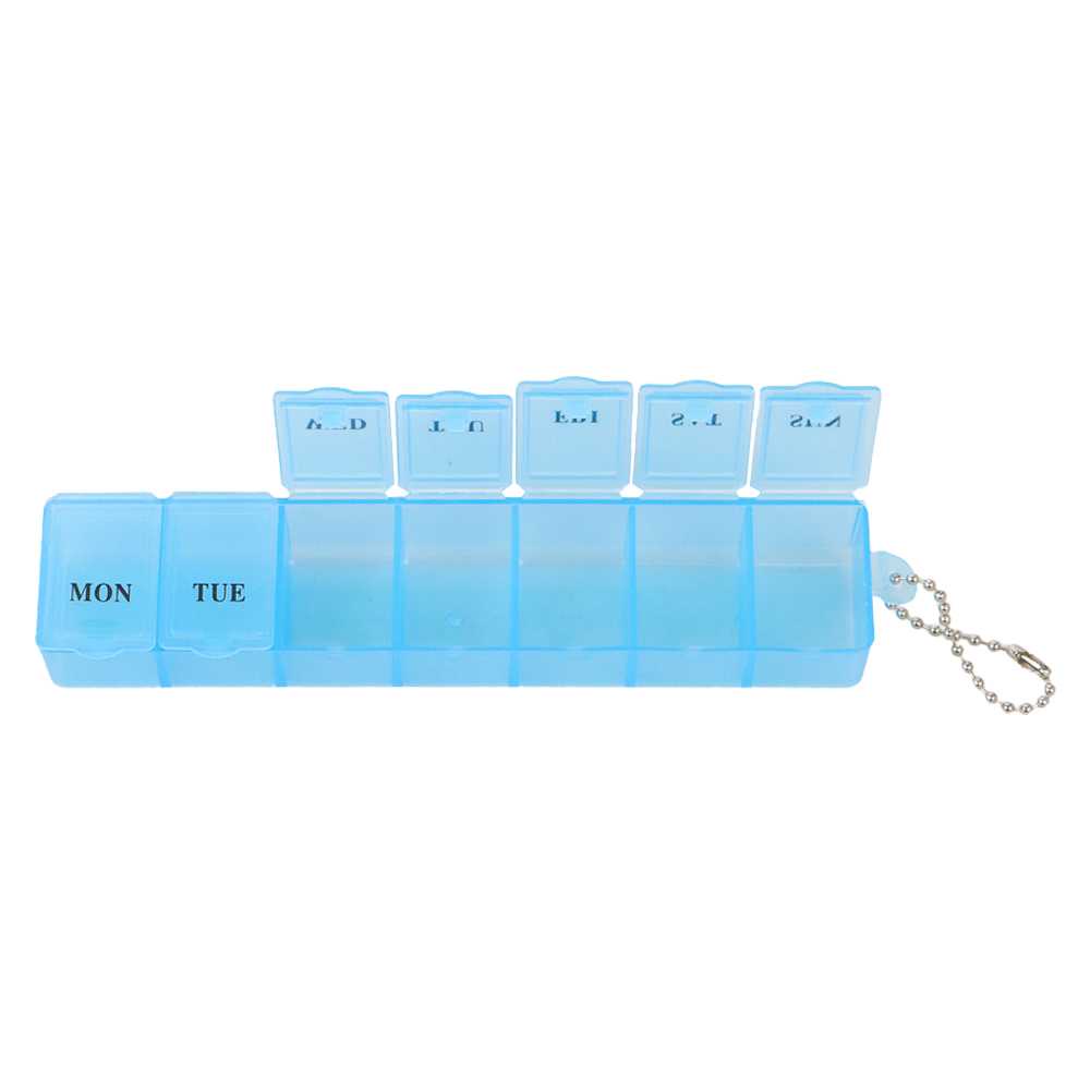 (BISA COD) FTIHSHP Kotak Obat 7 Day Medicine Tablet Storage - MS01