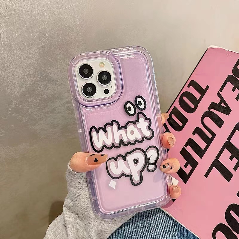 IPHONE Casing Ponsel Lembut Emote Lucu Kompatibel Untuk Iphone14 11 13 12 Pro XS Max X XR 78 Plus Casing Transparan TPU Silikon Shockproof Cover