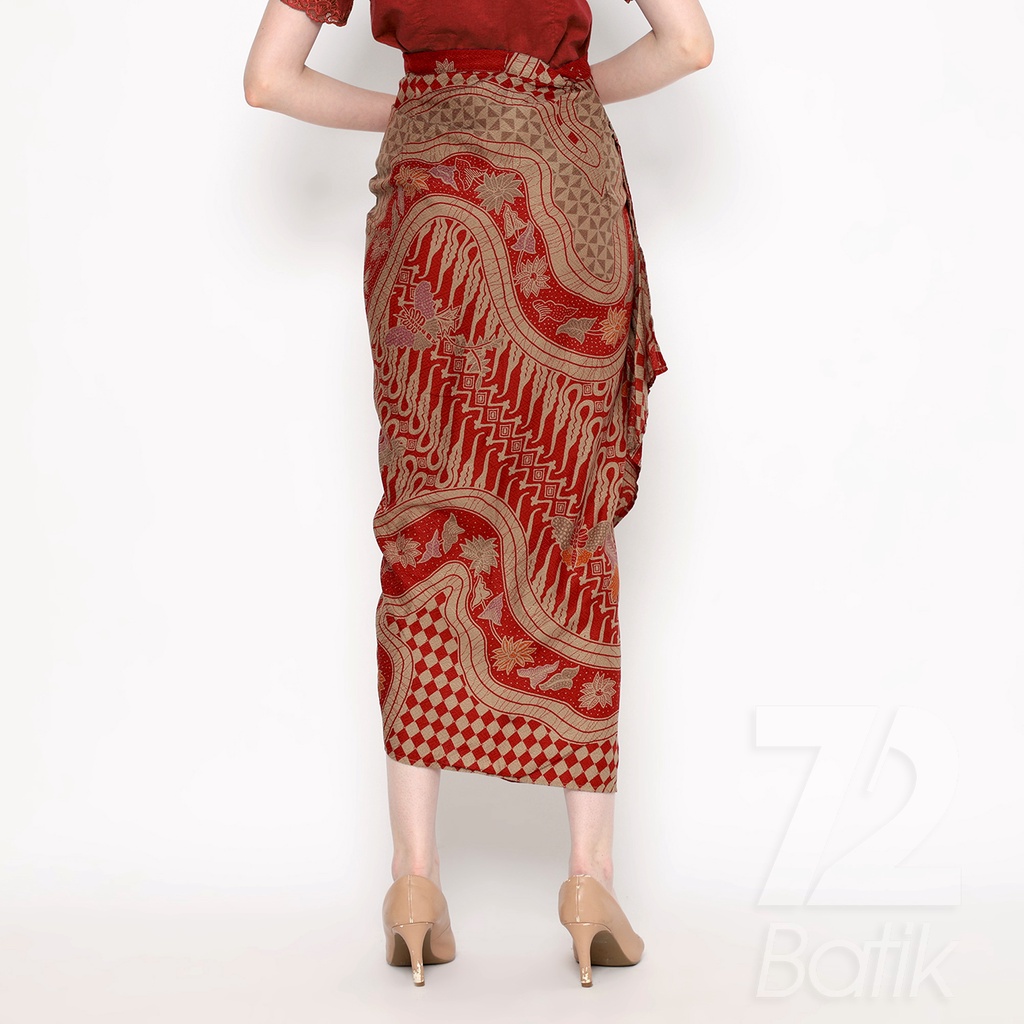 BAJU BATIK COUPLE Kemeja Rok Lilit Jena Instan Batik Pria Lengan Panjang Slimfit Premium Parang Kupu Merah 723244 Cap 72 - Baju Kemeja Atasan Pakaian Batik Couple Cople Pria Cowok Laki Laki Remaja Keluarga Lengan Panjang Modern Slimfit Premium Kekinian