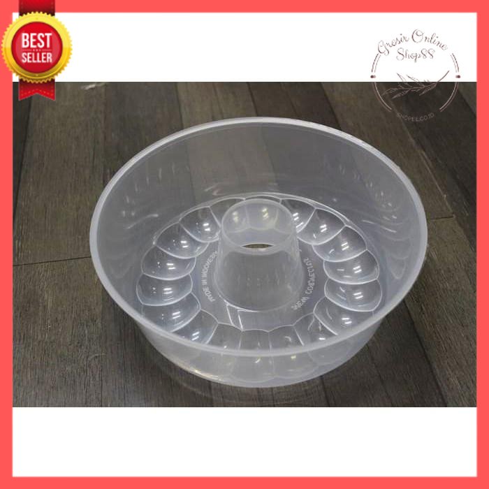 GOS -E406- Cetakan Agar Loyang - Cetakan Puding Gelombang - Cetakan Agar Loyang Plastik Ukuran 19cm