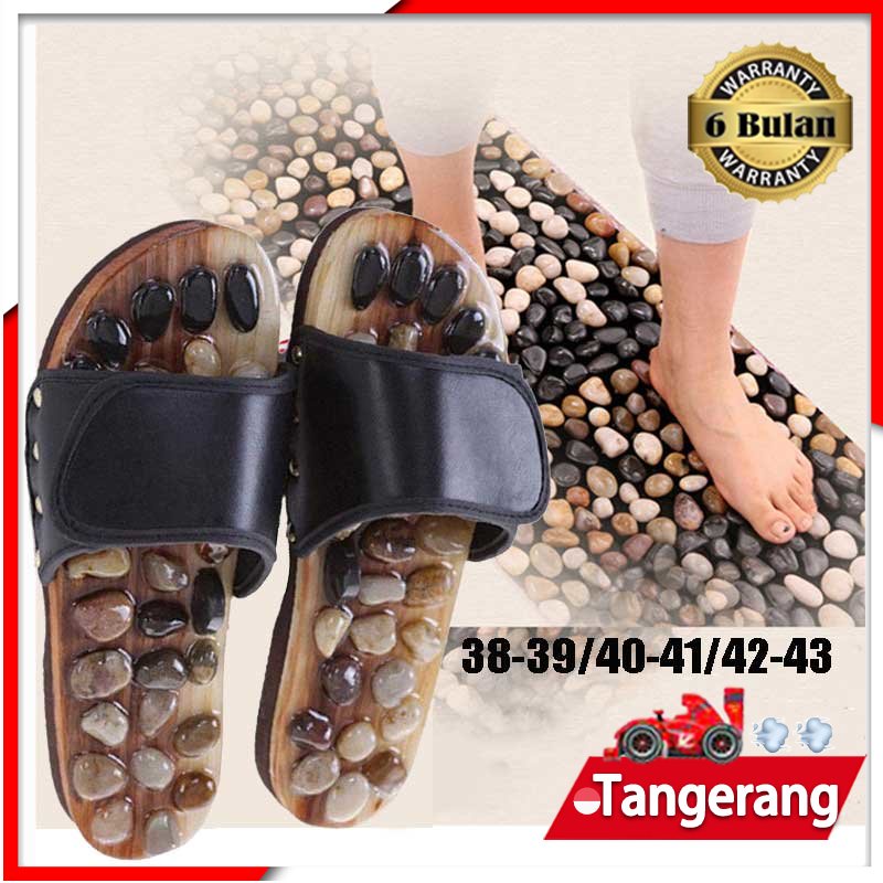 Sandal Refleksi Akupuntur Kongsui Sendal Kesehatan Sandal Kesehatan Sandal Refleksi Kesehatan Sandal Kesehatan Batu Alam Size 38 - 43