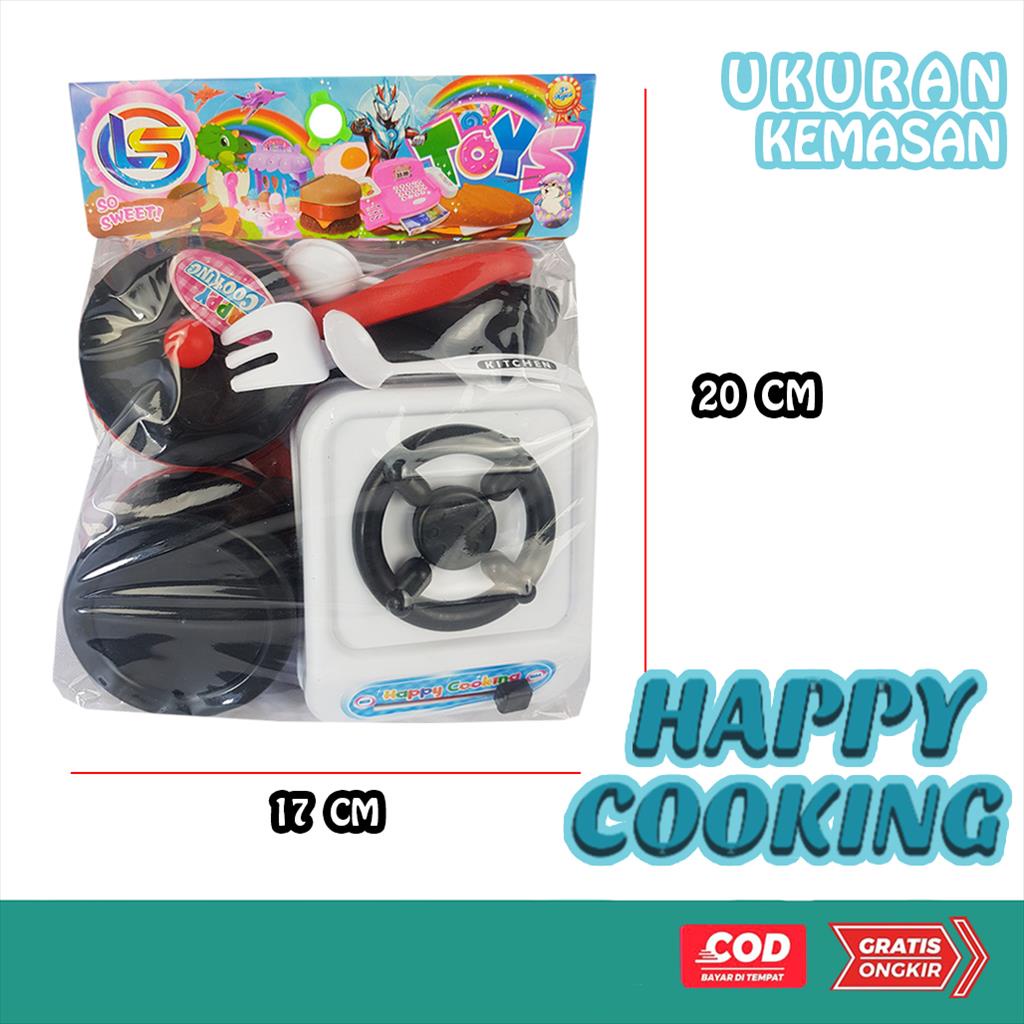 Mainan Edukasi Masak-Masakan / Mainan Anak Memasak Happy Cooking New LM9