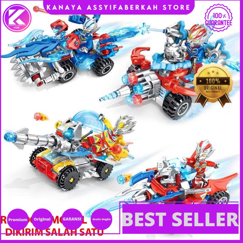 Nova Mainan Anak Rakit Robot Mobil Crush Gear Transformer Model Acak - N359