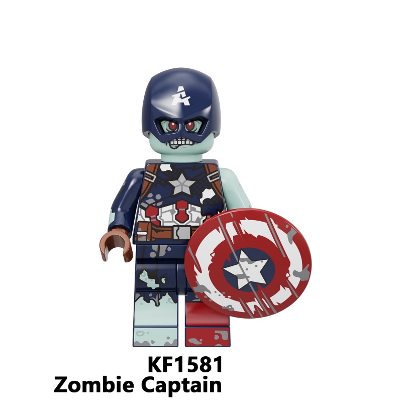 Marvel Avengers Captain America Dr. Octopus Building Block Star Lord Minifigure Series Rakitan Mainan Blok Bangunan