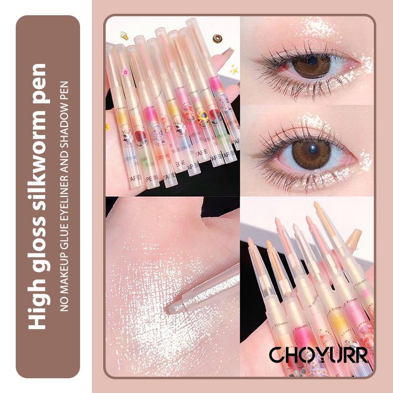 【COD】Lying Silkworm High Light Pen Natural Brightening Pearlescent Matte Powder Eyeliner Shadow Pen-CH