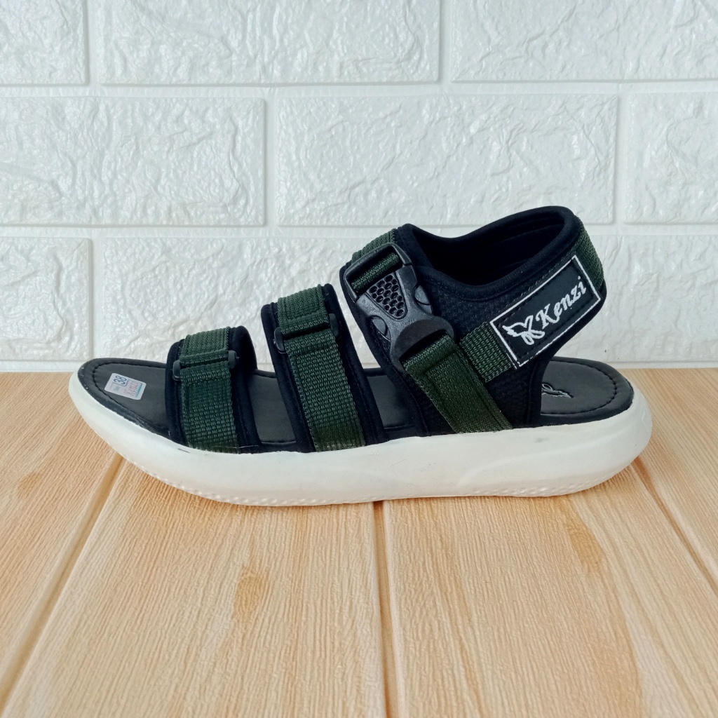 Sandal Wanita Let Gunung Kenzi Size 31-40 Abu