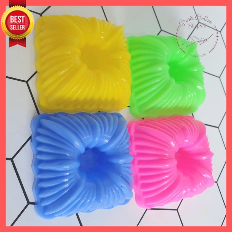 GOS -E407- Cetakan Kue Putu Segi - 1 Pcs Cetakan Puding Agar Putu Ayu Talam Segi Bulat